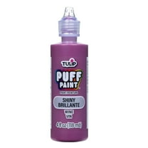 Tulip Puff Paint, Permanent on Fabric, Multi-Surface, Wine Color, 4 oz