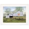 thumbnail image 1 of TrendyDecor4U Tulip Quilt Block Barn By Billy Jacobs Framed Print BJ1022-226G, 1 of 3