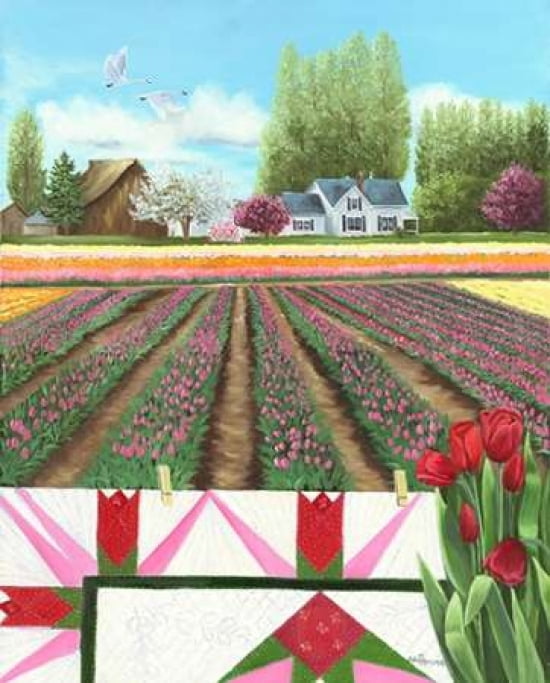 Tulip Quilt Canvas Art - Julie Peterson (24 x 30)