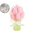 thumbnail image 1 of Tulip Scented Candle, Floral Scented Soy Wax, Soothing Fragrance, Romantic Home Decor for Valentine's Day Gifts, Wedding Centerpieces, 1 of 6