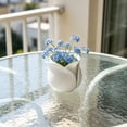 thumbnail image 1 of Tulip Shape Flower Pot, Matte Finish Small Succulent Planter, Decorative Rose Petal Plant Pot, Indoor Desktop Flower Vase, Modern Cute Plant Container for Succulents Cactus Herbs Office Decor, 1 of 4