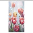 thumbnail image 1 of Tulip Shower Curtain Modern Home Decor Polyester Fabric Bathroom Curtain With Hooks, 1 of 5