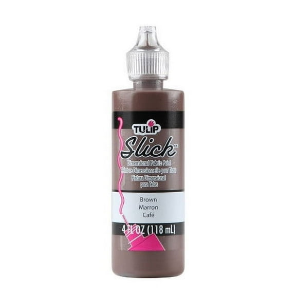 Tulip Slick Brown Dimensional Fabric Paint, 4 fl oz