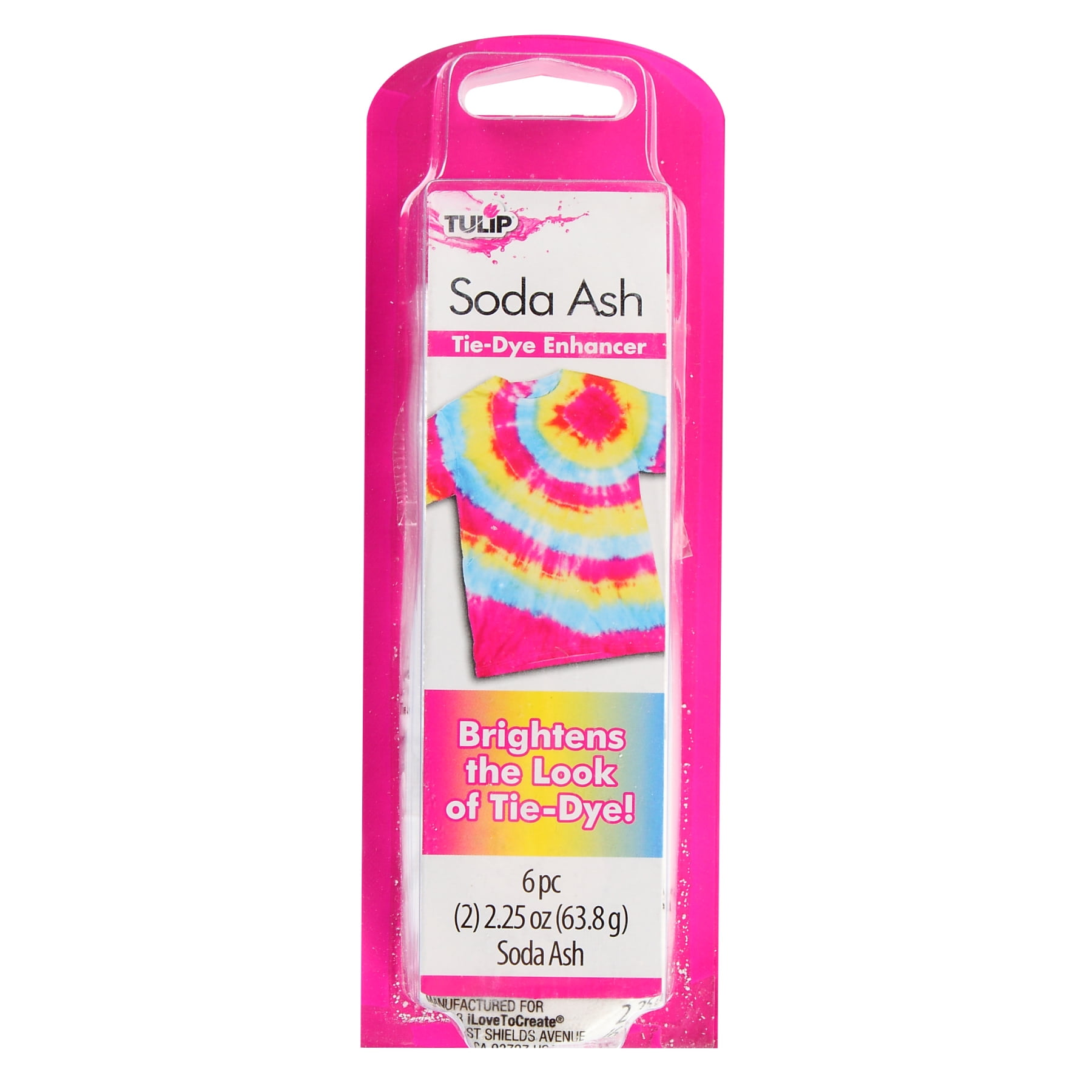 Jaqcard Soda Ash (1lb) - Dye Fixer - Includes 8oz Tie Dye Squeeze Bottles  (6Pk) with 2 Funnel - Tie Dye Supplies - Perfect for Liquid or Powdered