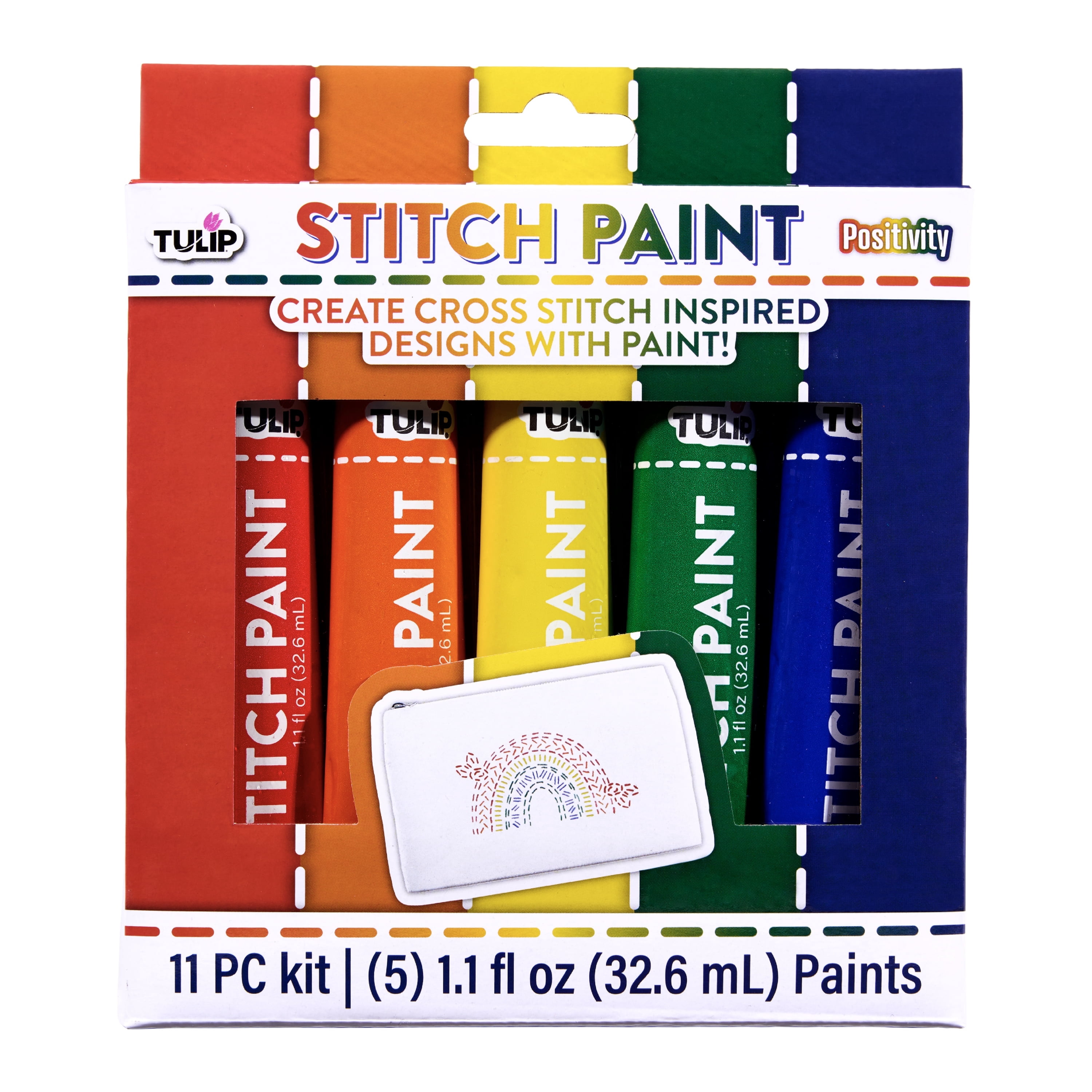 Tulip Stitch Paint 5 Pack, Positivity Bold Colors