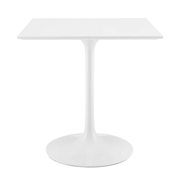Tulip Table, 28 Square Top Dining Table White Modern Kitchen Table