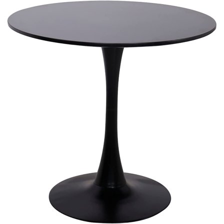 Tulip Table 32" Round Dining Table Set for 4, Mid Century Modern Circle Dining Table with Pedestal Base (White)