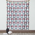 thumbnail image 1 of Tulip Tapestry, Ottoman Art Stylized Tied Vertical Bound Mosaic Tulip Motifs with Leaf Details Print, Wall Hanging for Bedroom Living Room Dorm Decor, 60W X 80L Inches, Red Teal, by Ambesonne, 1 of 5