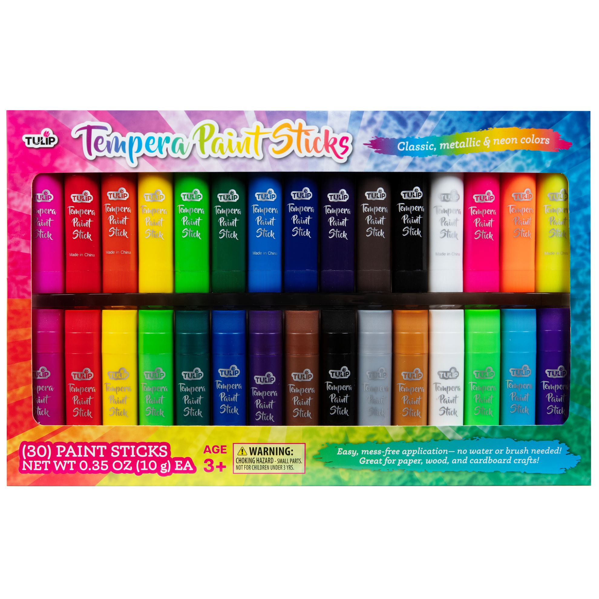Color Splash! Washable Tempera Paint Pass Around Pack, 3/4 oz, Pack of