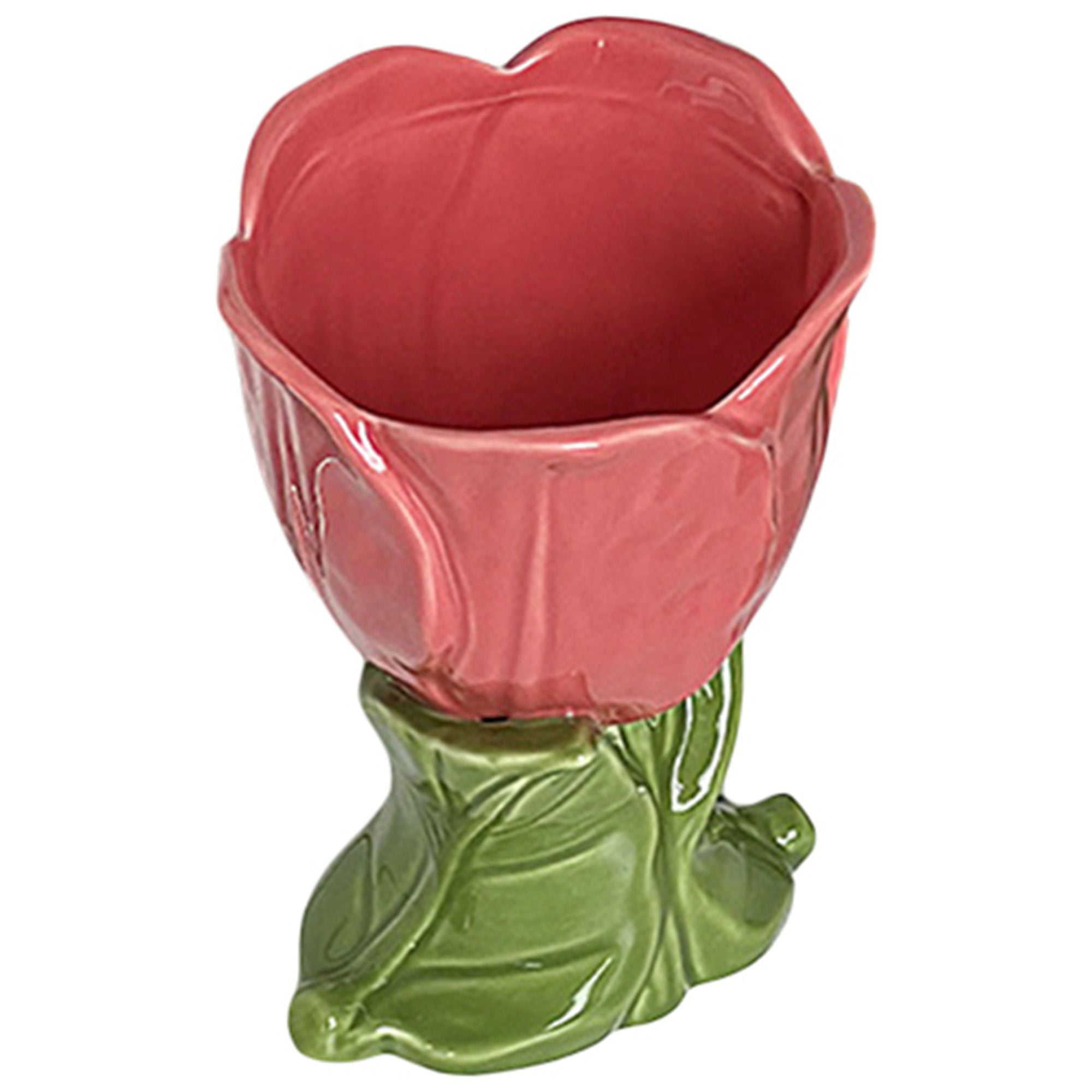 Tulip Water Goblet Porcelain Reusable Drinking Cup Coffee Tumbler