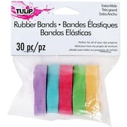 Tulip Wide Rubber Bands 30 Per Package