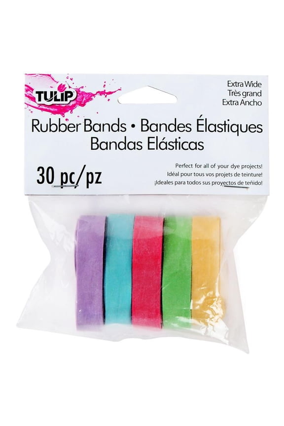 Tulip Wide Rubber Bands 30 Per Package