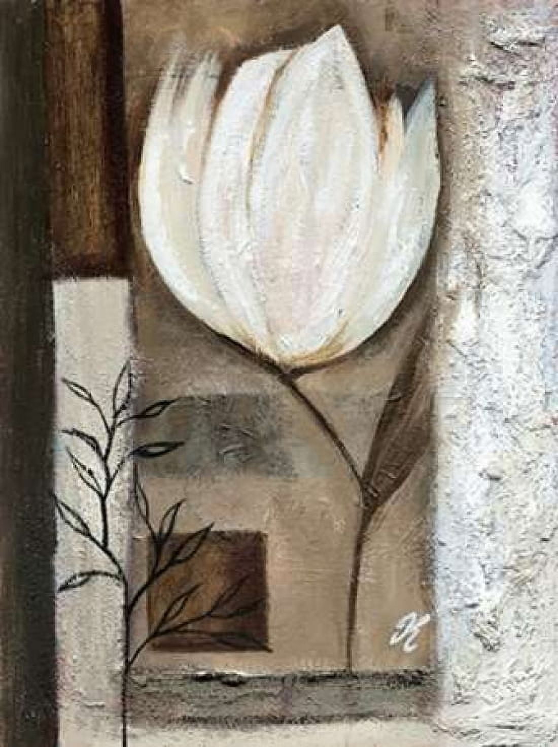 Tulip in brown I Canvas Art - Kristel Peters (18 x 24)