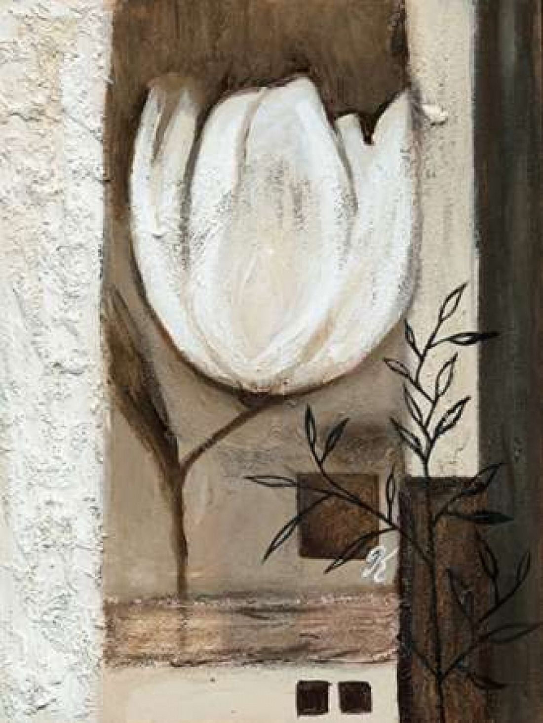 Tulip in brown II Canvas Art - Kristel Peters (18 x 24)