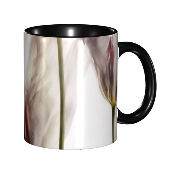 Tulipa Amber Coffee Mug Fun Custom Ceramic Mugs 11oz Black