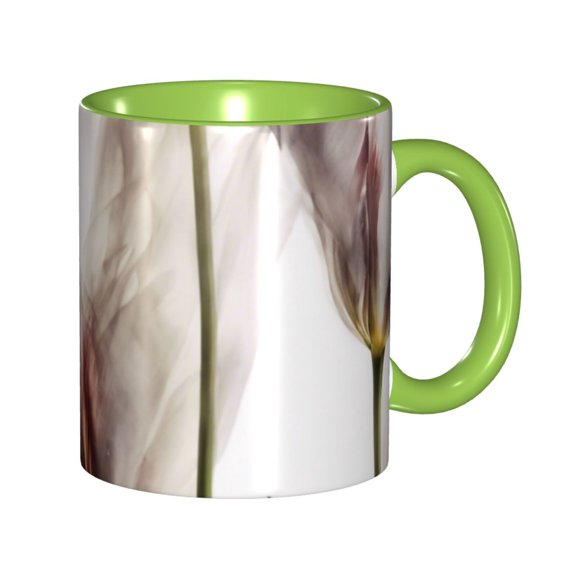 Tulipa Amber Coffee Mug Fun Custom Ceramic Mugs 11oz Green
