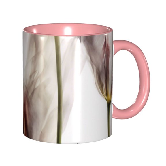 Tulipa Amber Coffee Mug Fun Custom Ceramic Mugs 11oz Pink