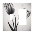 thumbnail image 1 of Tulipa Black And White (2) Switch Cover Decorative Wall Plate, 1 of 5