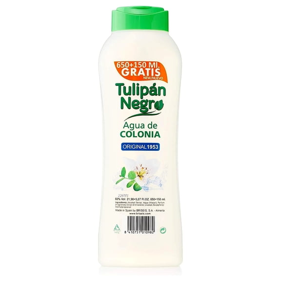 Tulipan Negro Agua de Colonia Original 1953 650 + 150ML Made in Spain