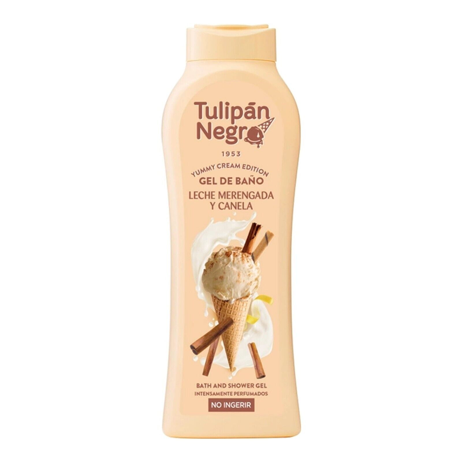 Tulipan Negro Meringue Milk and Cinnamon Shower Gel, Yummy Cream