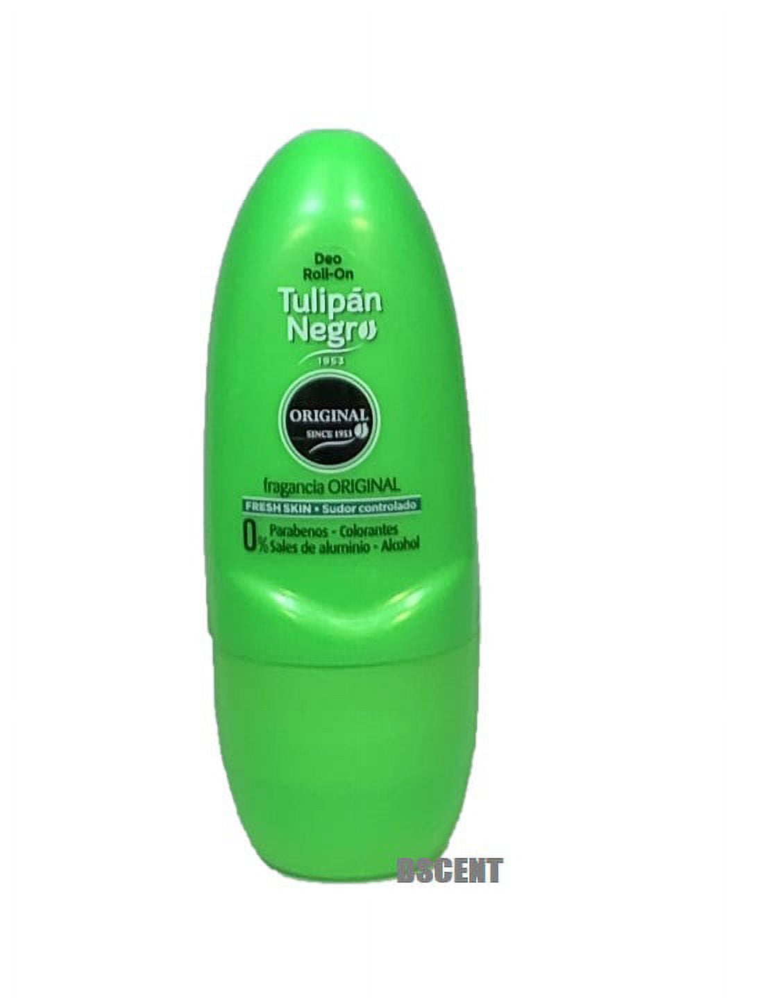 Tulipan Negro Roll-On Deodorant Fresh Skin Fragrance Free Controls Sweat 
