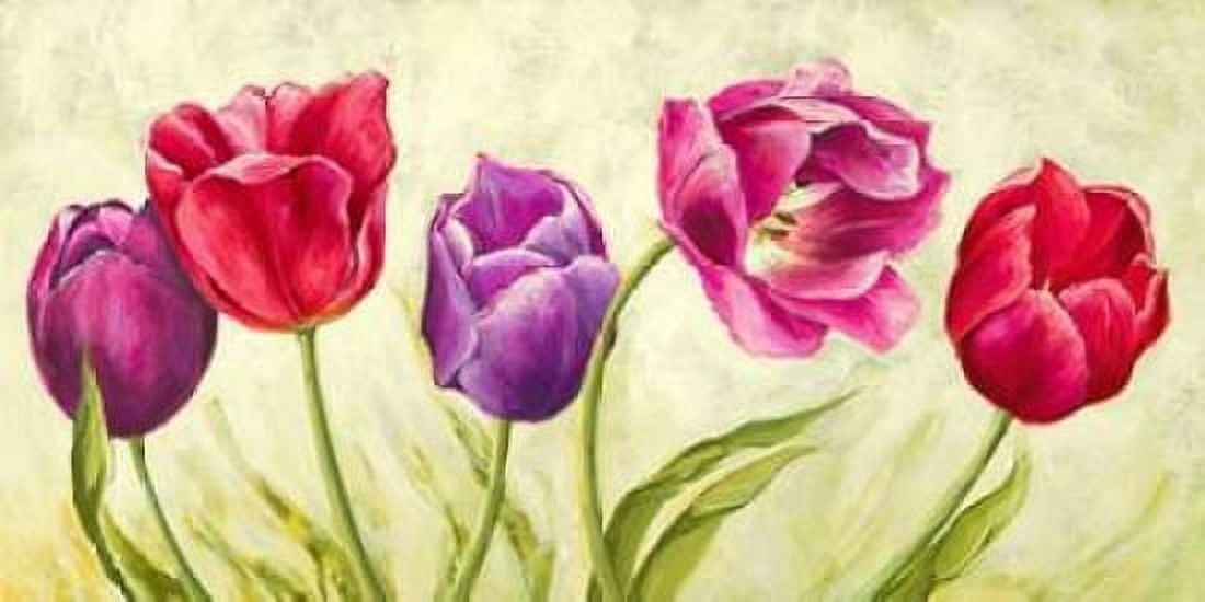 Tulipani danzanti Canvas Art - Silvia Mei (10 x 20)