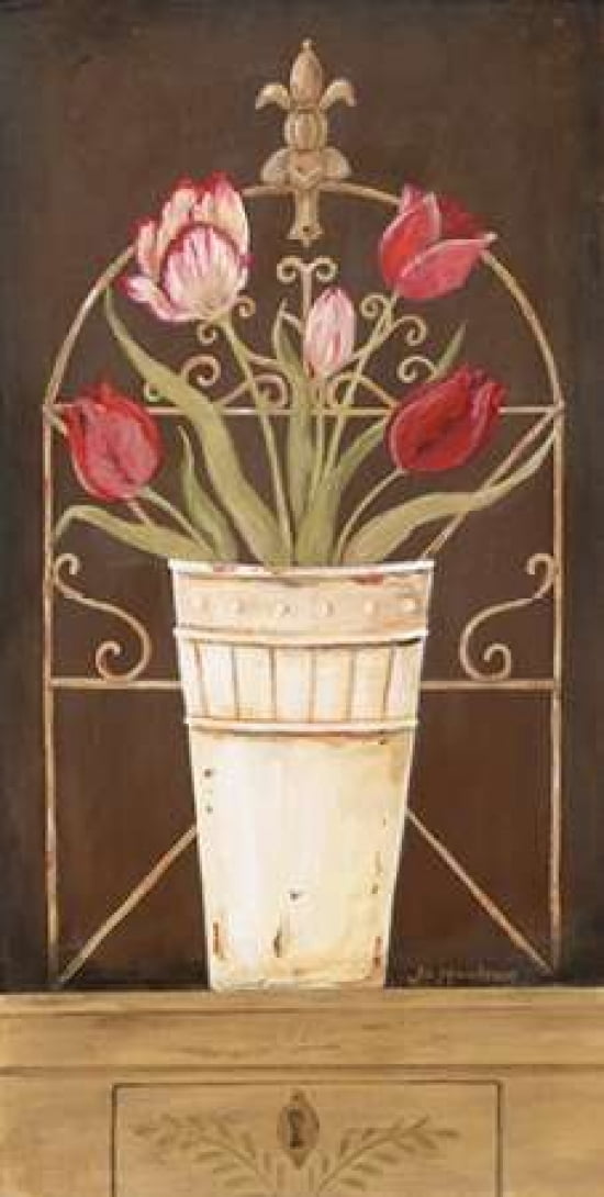 Tulipe Final Canvas Art - Jo Moulton (10 x 20)