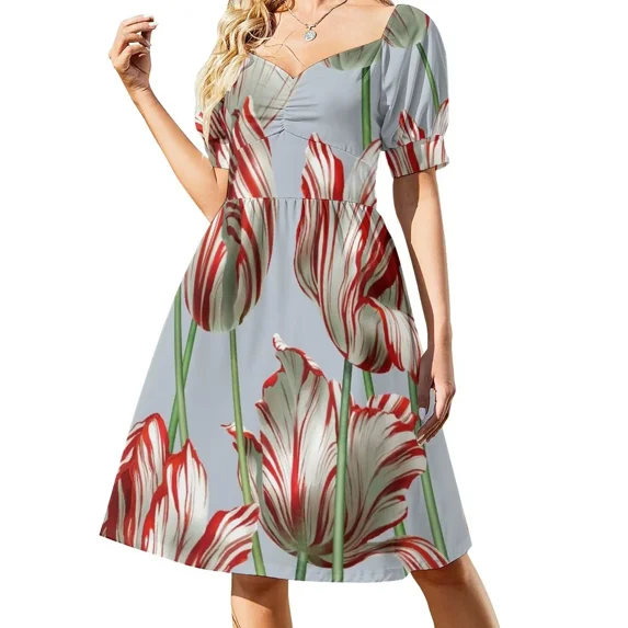 Tulipomania - The Semper Augustus Sleeveless Dress loose women's dress dress for women 2024 Evening dresses