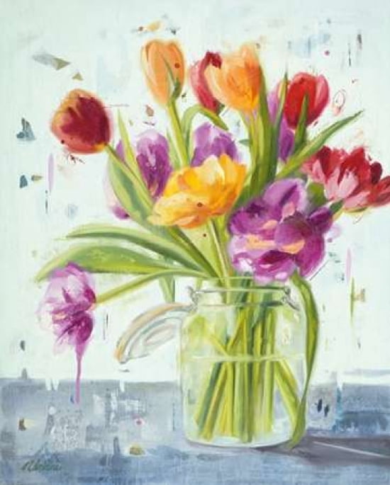 Tulips Canvas Art - Ninalee Irani (24 x 30)