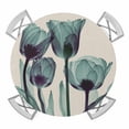 thumbnail image 1 of Tulips Flowers Abstract Elastic Fitted Round Table Cover Green Spring Plant Leaf Waterproof Outdoor Tablecloth for Holiday Party, Picnic, Patio & Dining Fits Tables Up to 55"-60", 1 of 8