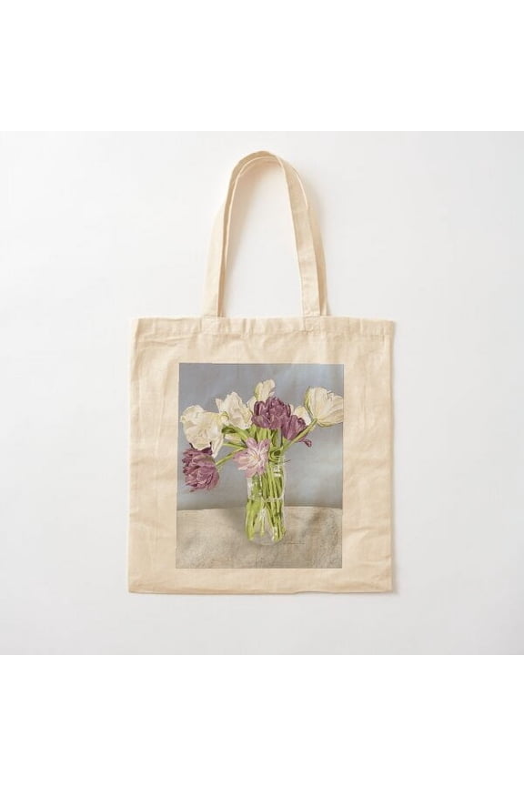 Tulips From Twin Root Farms Canvas Tote Bags, Reusable Shopping Bag