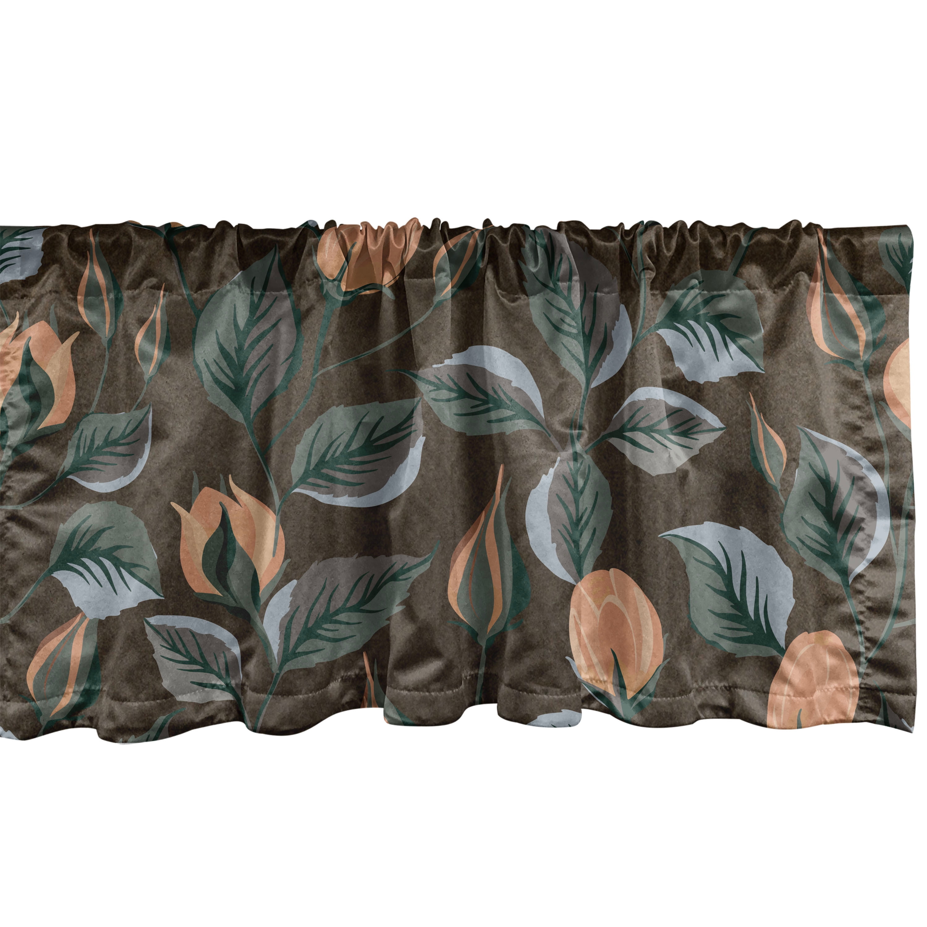 Tulips Window Valance, Fantasy Themed Blooming Flowers Vintage with ...