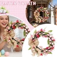 thumbnail image 1 of Tulips Wreath for Front Door,16/18 in Artificial Wreath with Tulip and Green Leaves,Spring Summer Floral Wreaths,Spring Door Garlands,Artificial Flowers Wreaths, 1 of 8