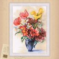 thumbnail image 1 of Tulips and daffodils M886 Counted Cross Stitch Kit, 1 of 4