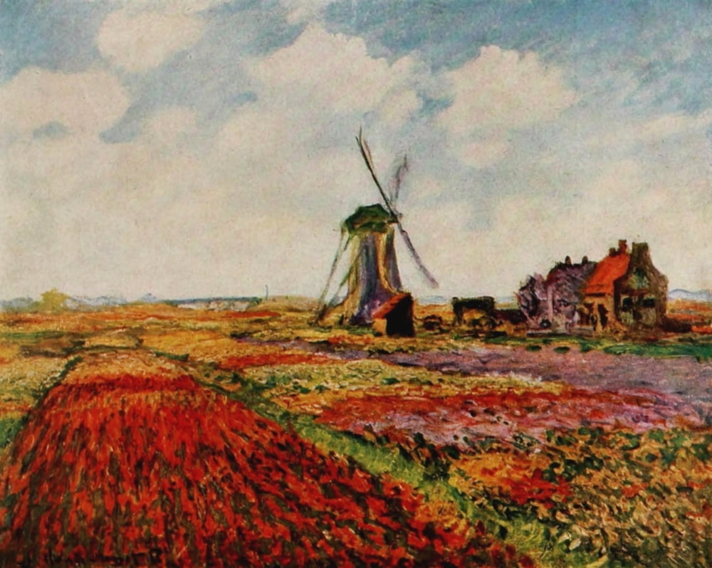Tulips from Holland Canvas Art - Claude Monet (18 x 24)