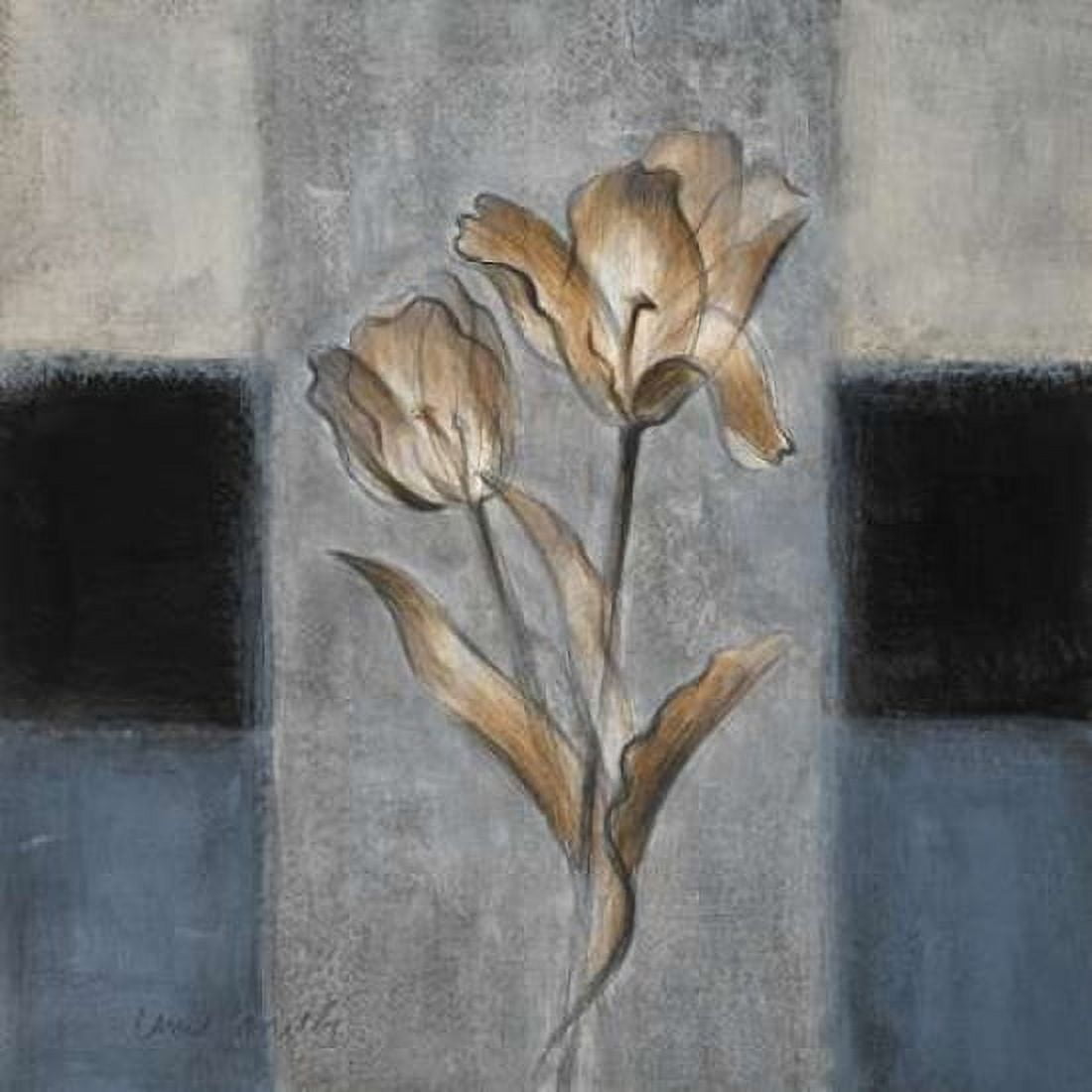 Tulips in Blue II Canvas Art - Lanie Loreth (24 x 24)