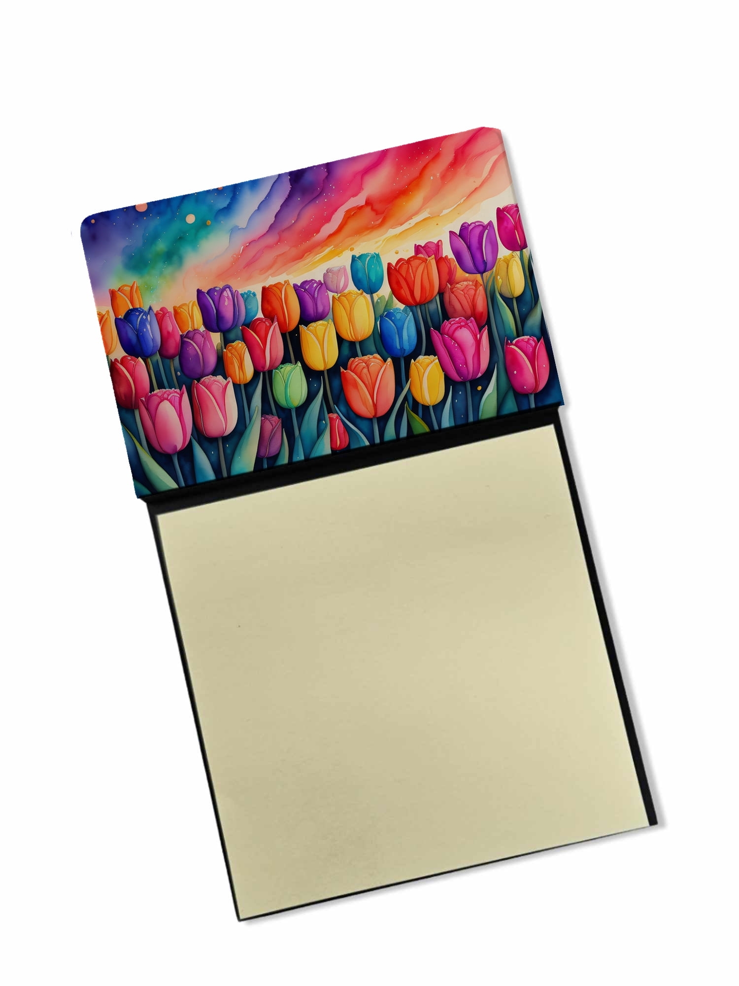 Tulips in Color Sticky Note Holder 3.25 in x 5.25 in