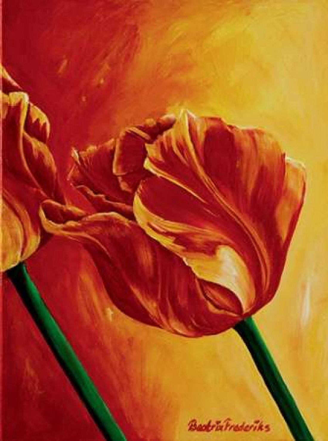 Tulips in summer II Canvas Art - Beatrix Frederiks (18 x 24)