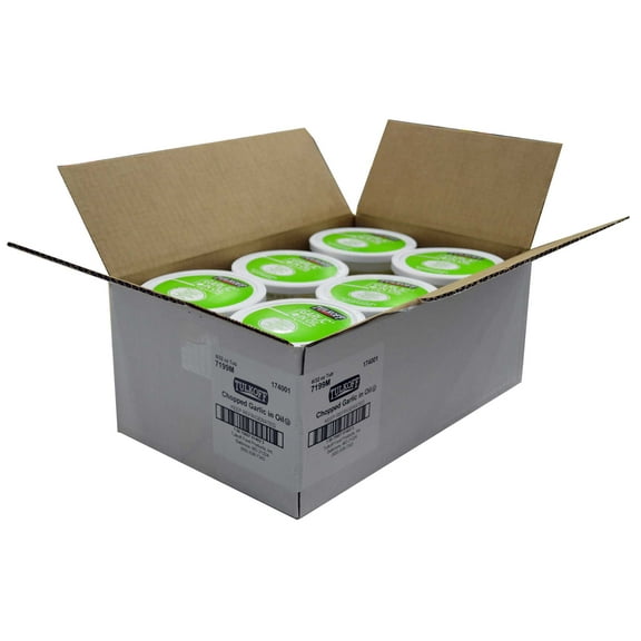 Tulkoff Chopped Garlic in Oil - 32 oz. container, 6 per case