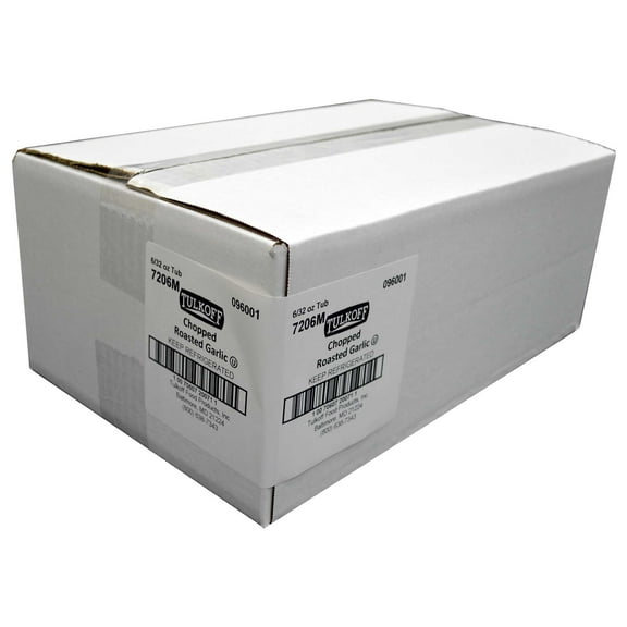 Tulkoff Roasted Chopped Garlic - 32 oz. container, 6 per case