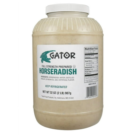 Tulkoffs Gator Value Horseradish, 128 ounces -- 4 per case.