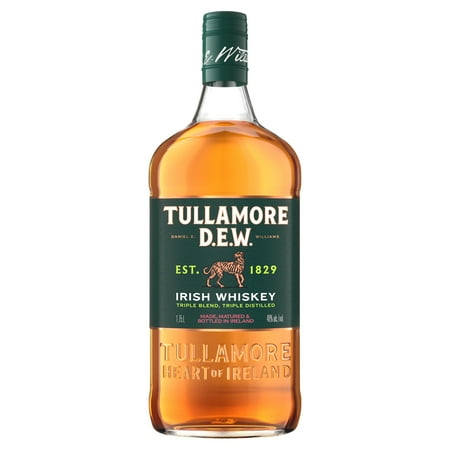 Tullamore D.E.W. Original Irish Whiskey, 1.75L Glass Bottle, 40% ABV 80 Proof