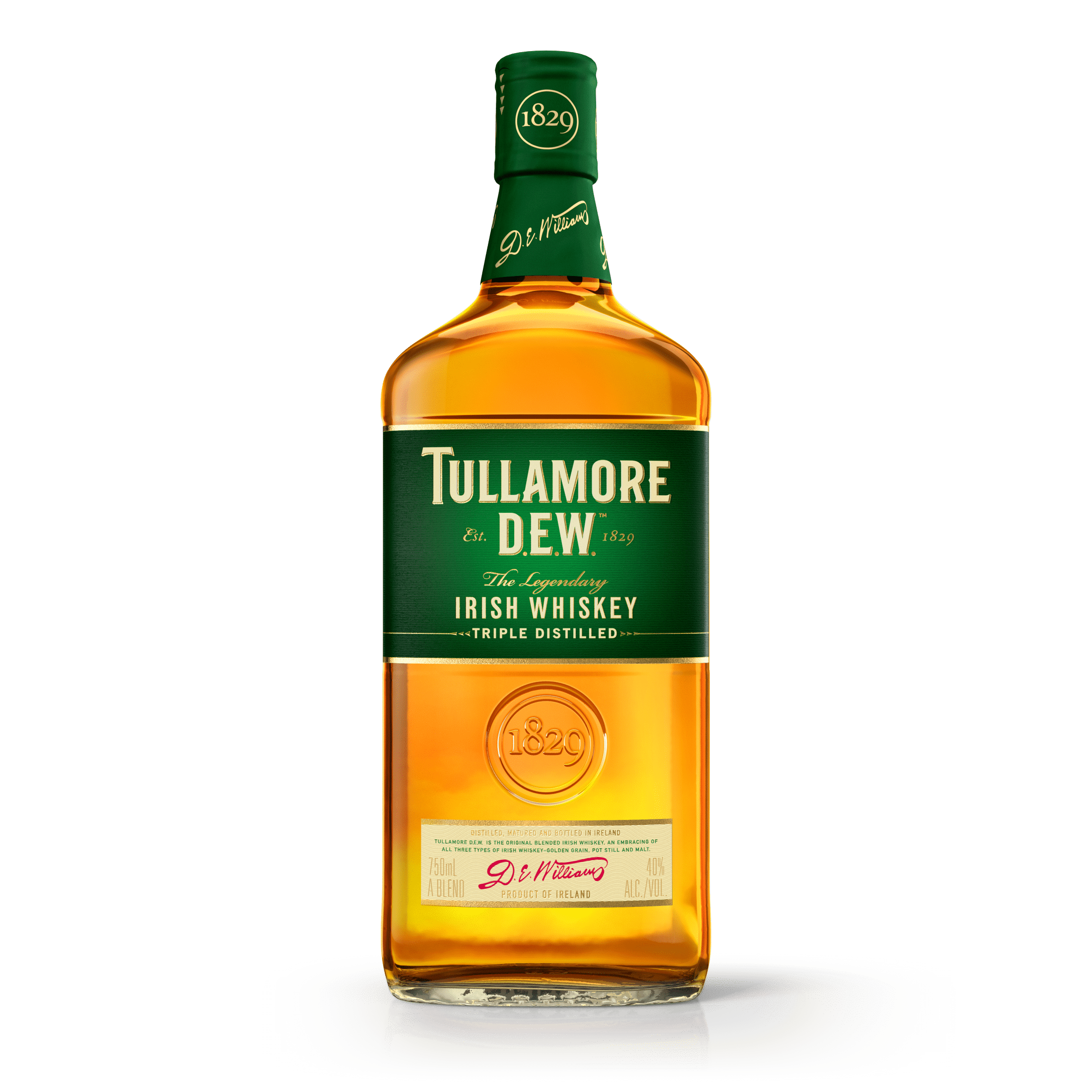 Tullamore D.E.W. Original Irish Whiskey, 750 ml Bottle, ABV 40