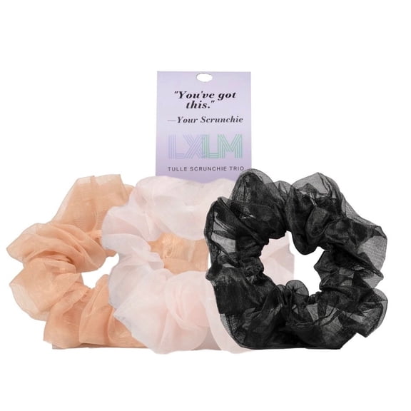 Tulle 3-Piece Scrunchie Set
