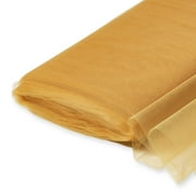 Tulle 54" Wide 40 Yard Long Polyester Sheer Fashion Apparel Sewing Decor Fabric By The Bolt - Gold