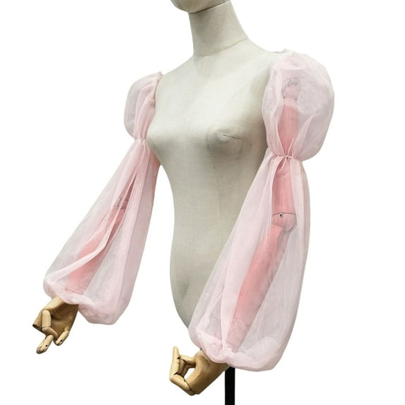 Tulle Arm Covers Long Sleeve for Bridal Gown Dress Decorative Sleeves Shirt Bishop Sleeve Dress Decorative Long Sleeve