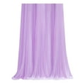 thumbnail image 1 of Tulle Backdrop Curtains for Wedding Decor - Sheer Voile Fabric Drapes for Photo Background, Baby Shower, Birthday Party, and Bridal Ceremony Decorations (Purple,29.5"x118.1"), 1 of 5