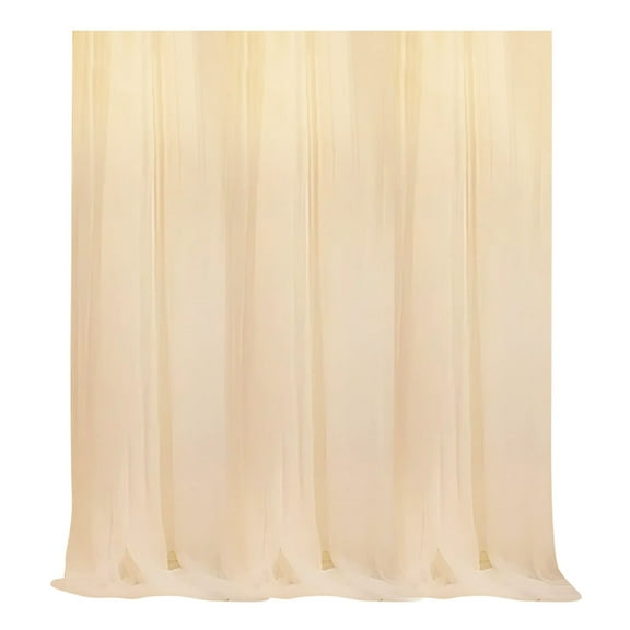 Tulle Backdrop Curtains for Wedding Decor - Sheer Voile Fabric Drapes for Photo Background, Baby Shower, Birthday Party, and Bridal Ceremony Decorations (White,29.5"x118.1")