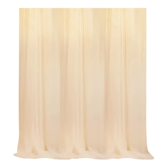 Tulle Backdrop Curtains for Wedding Decor - Sheer Voile Fabric Drapes for Photo Background, Baby Shower, Birthday Party, and Bridal Ceremony Decorations (White,63"x118.1")