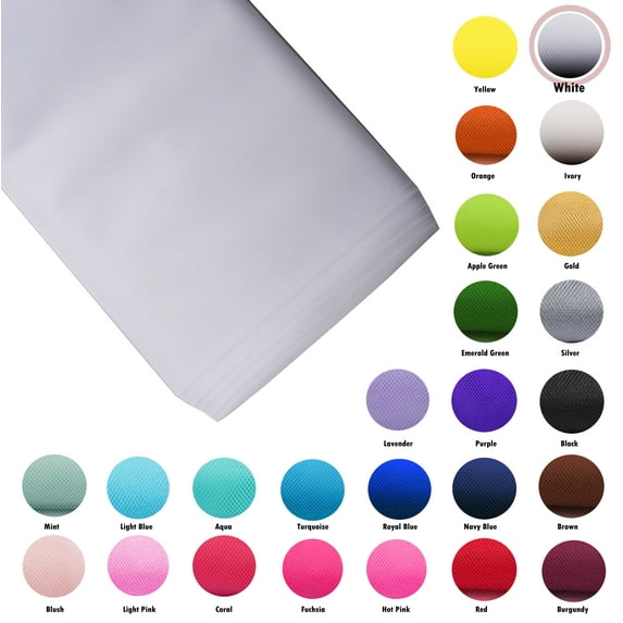 Tulle Fabric Bolt 54"X40yds Wedding Bridal Party Favor Decoration Tutu Craft (White)